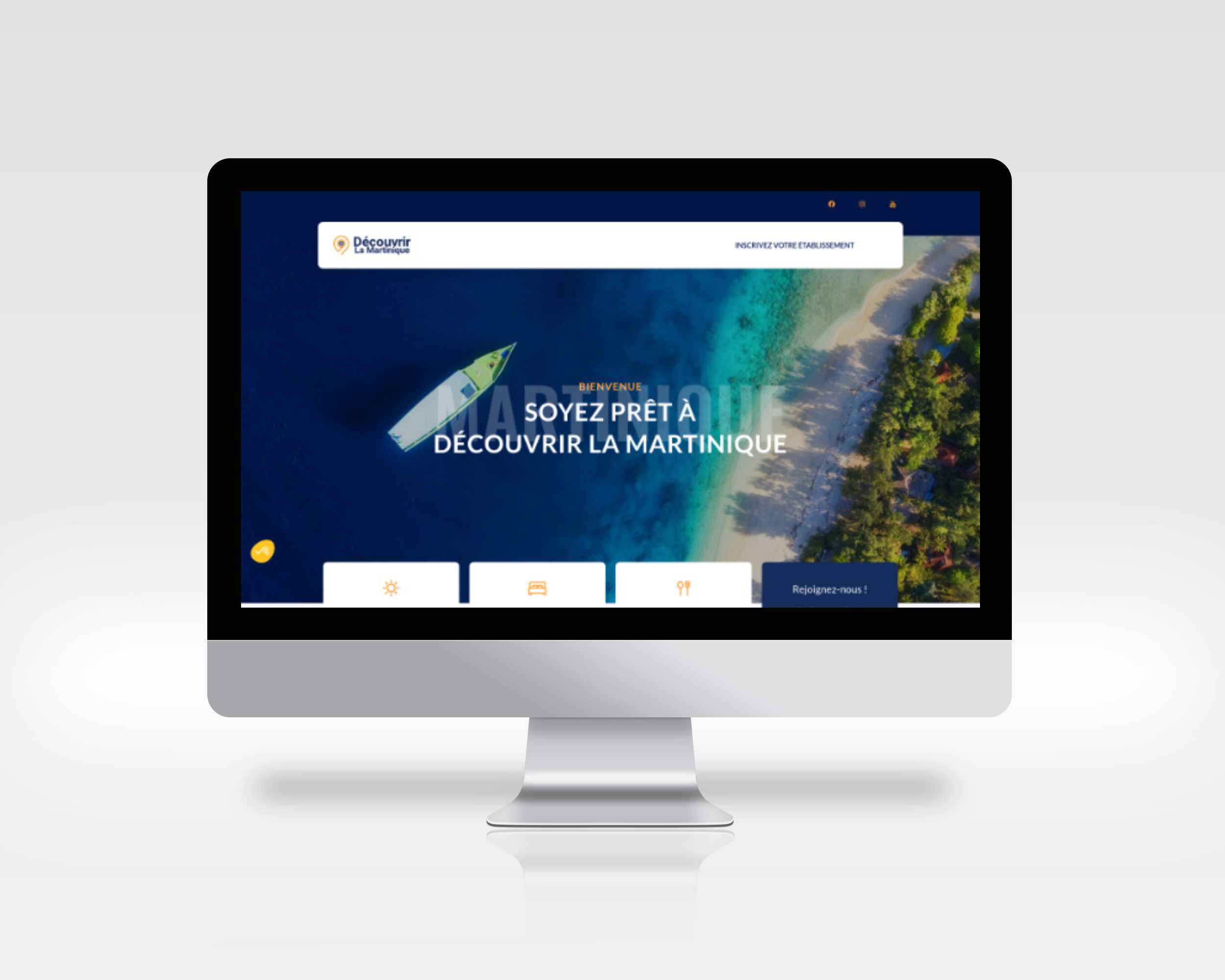 Création site internet : Découvrir la Martinique
