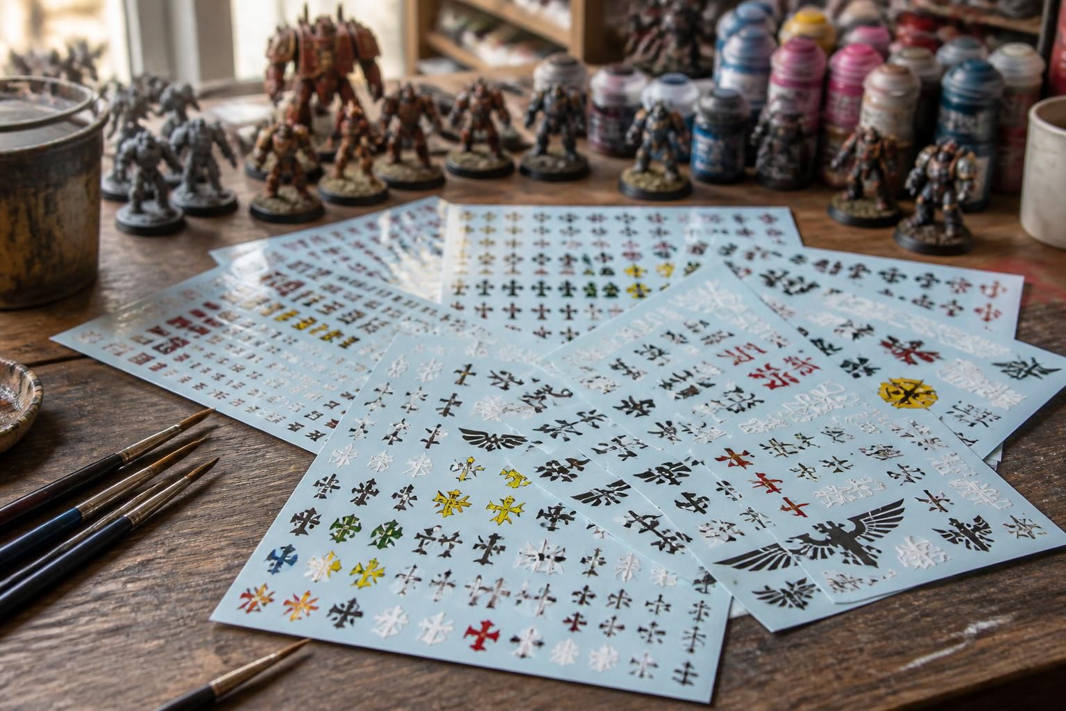 découvrez les différents types de décalcomanies transfer sheet pour warhammer 40k et apprenez à les utiliser pour personnaliser vos figurines avec précision et style.